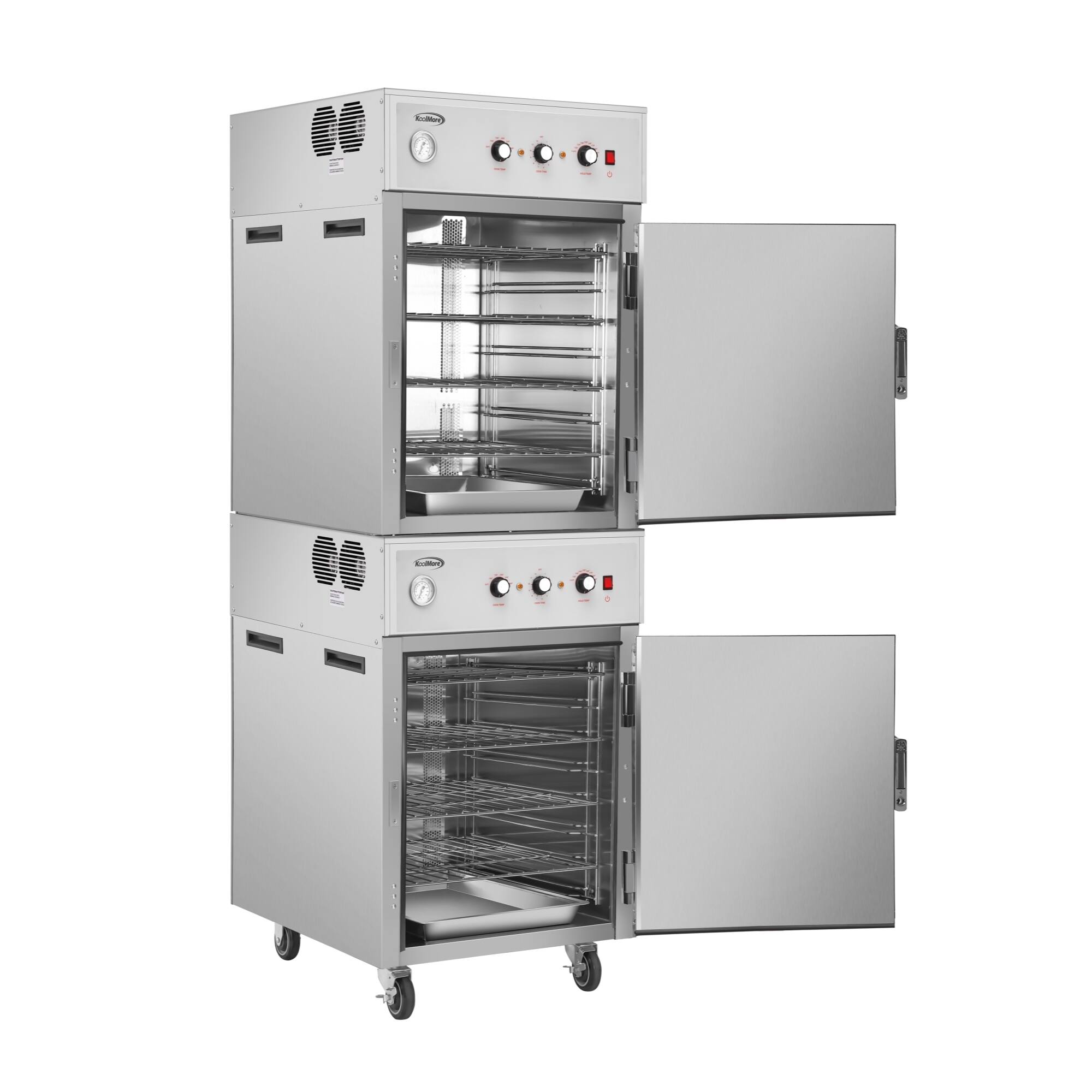 Alt View 5. Koolmore - 8-Pan Full-Size Commercial Cook And Hold Oven 3,000W/240V in Stainless-Steel (KM-CCAH3-2D) - Silver.