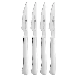 ZWILLING - 4-pc Serrated Steak Knife Set - Stainless Steel