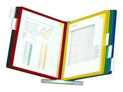 Front. Durable - Durable Instaview Document Holder, 8.5" x 11", Veritcal, Table Top, Assorted Colors Plastic (561200) - Assorted.