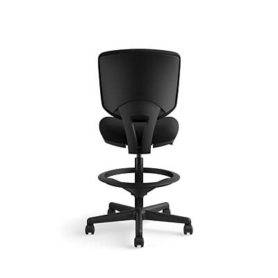Alt View 1. HON - Volt Armless Fabric Drafting Chair - Black.