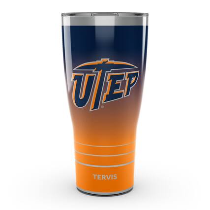 Front. Tervis - UTEP Miners 30oz. Ombre Stainless Steel Tumbler - Multicolor.