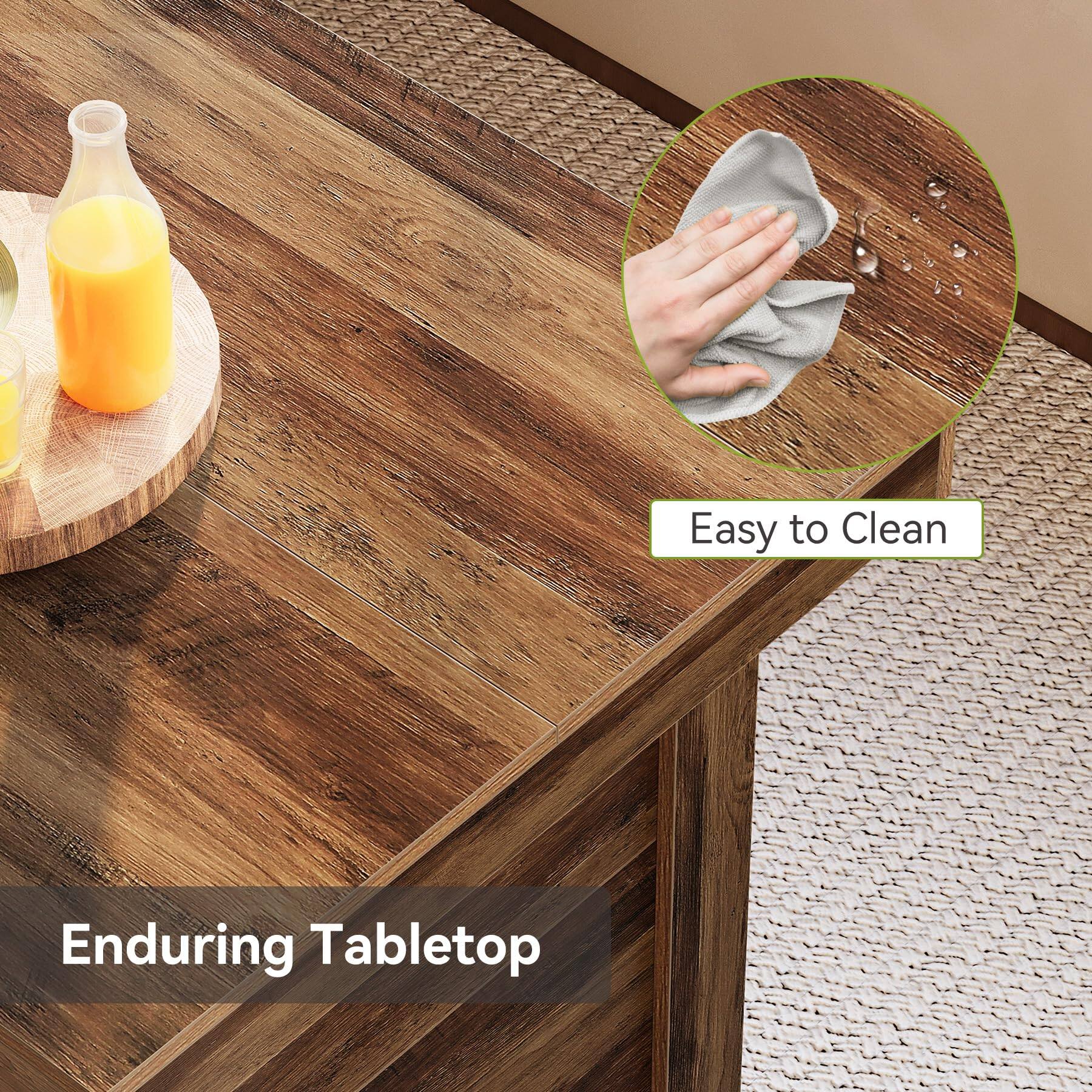 Easy to Clean  
Enduring Tabletop