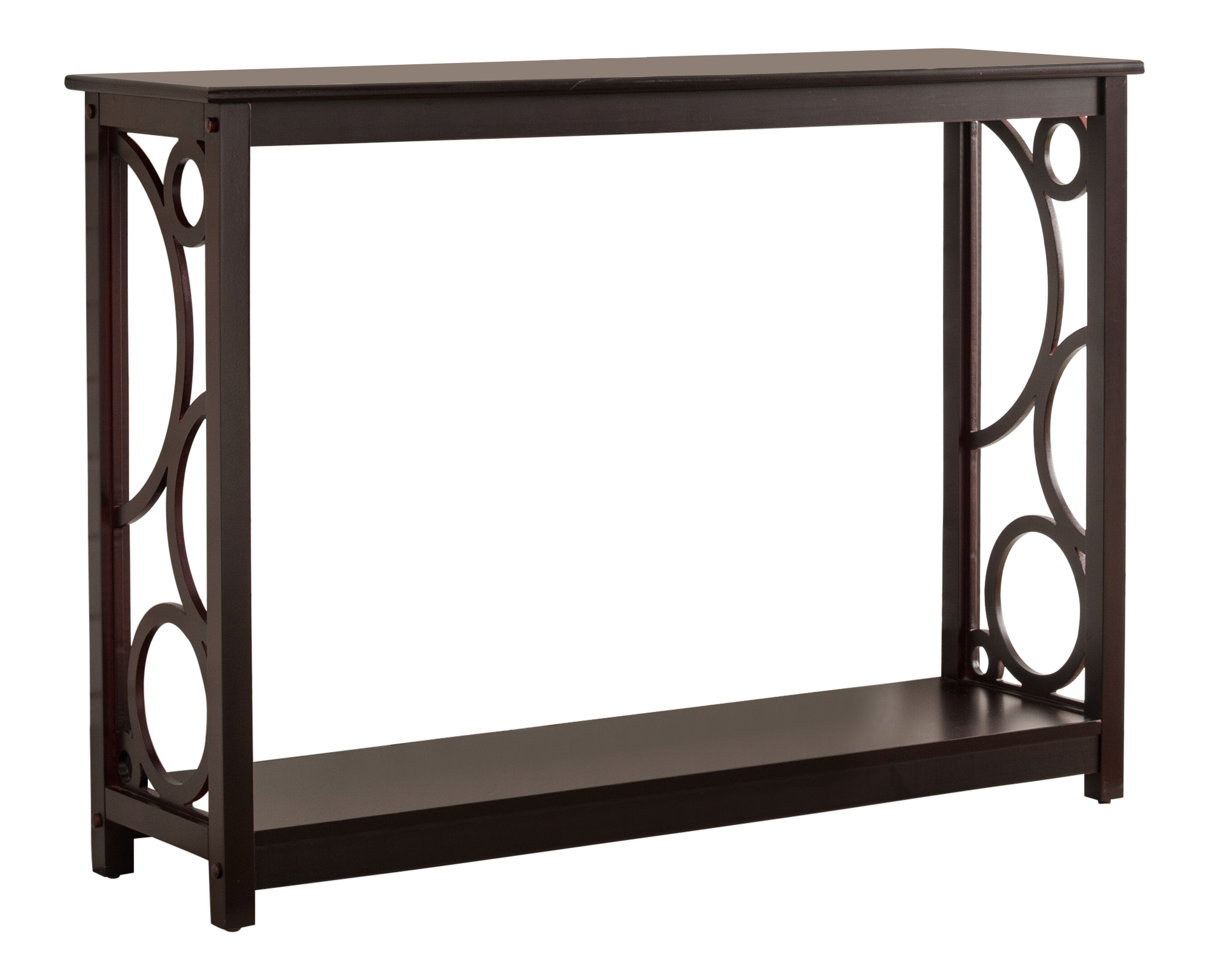 Angle. Kings Brand Furniture - Kings Brand Furniture Stodart Wood Entryway Sofa Console Table with Storage Shelf for Hallway, Foyer, Living Room - Dark Red.