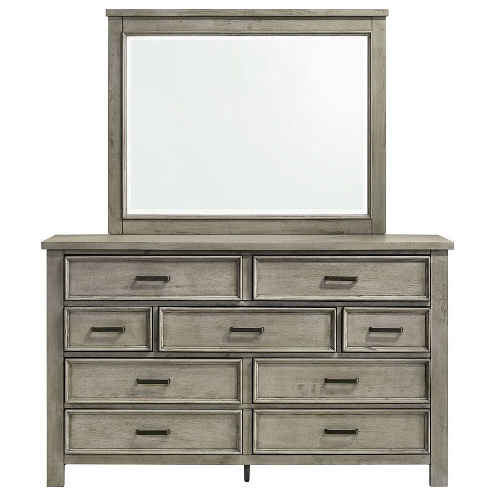 Angle. Elements - Finlay 9 drawer Dresser- Drift Gray - Drift Gray.
