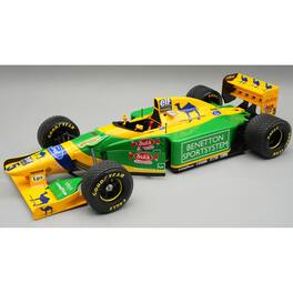 Benetton B193B #5 Michael Schumacher 2nd Place F1 "British GP" 1993 "Mythos Series" w/ Case 1/18 Model Car by Tecnomodel