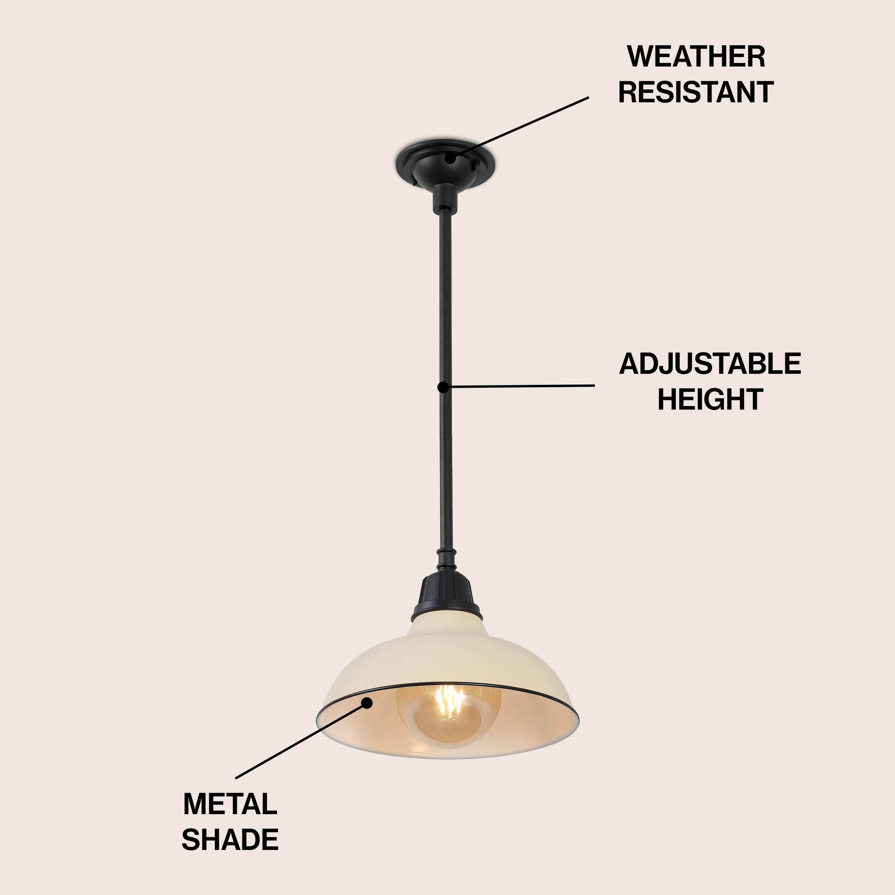 Weather Resistant Adjustable Height Metal Shade
