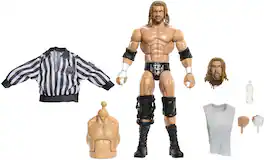 Mattel - WWE Elite Collection 6" Summerslam Triple H Action Figure with Jesse Ventura Build-A-Figure Part - COLLECTIBLES - Multicolor