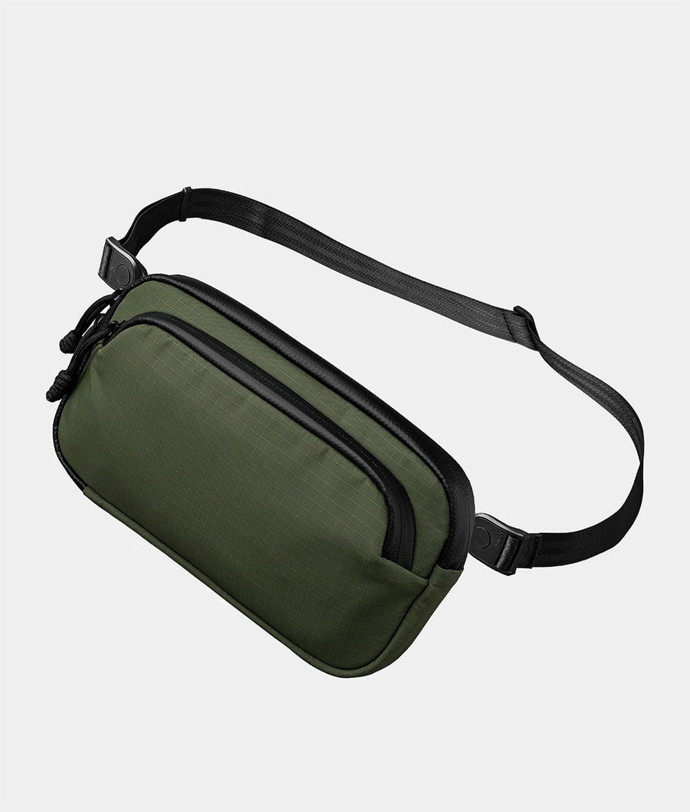 ALPAKA - Bravo Passport Pouch Sling Bag for Men, Passport Holder for Travel, Fits iPhone Pro Max, RFID, AirTag Sleeve - Green Axoflux 210D price history on PriceWatchPro