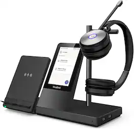 Yealink - 1308003 WH66 Dual Teams Wireless Headset 4" Screen DECT Headset with 525ft Range