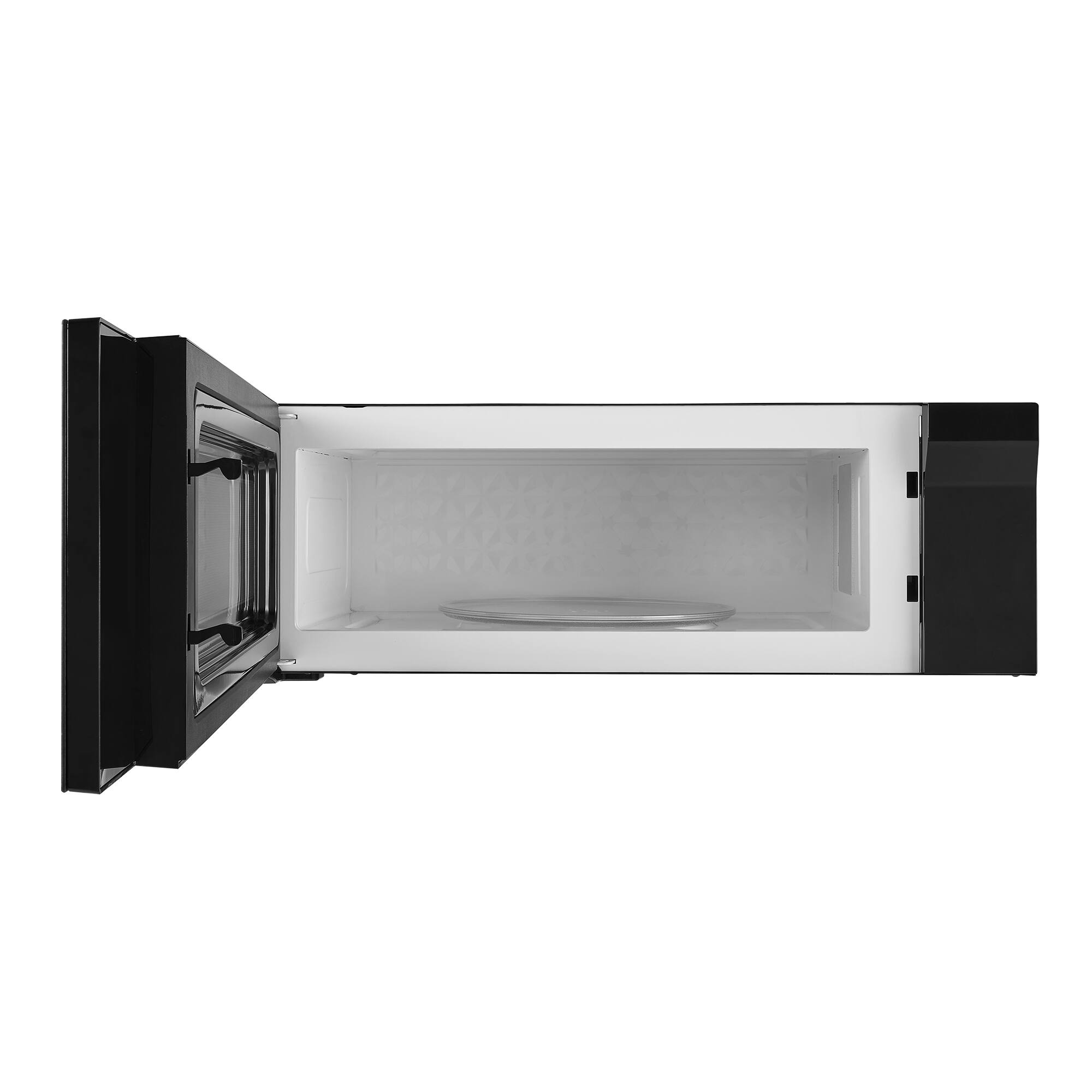 Alt View 1. COSMO - COS-3012ORLP1SS 30 in. Stellar Collection 1.2 cu. ft. Slim Over the Range Microwave with Soft Touch Controls - Black.