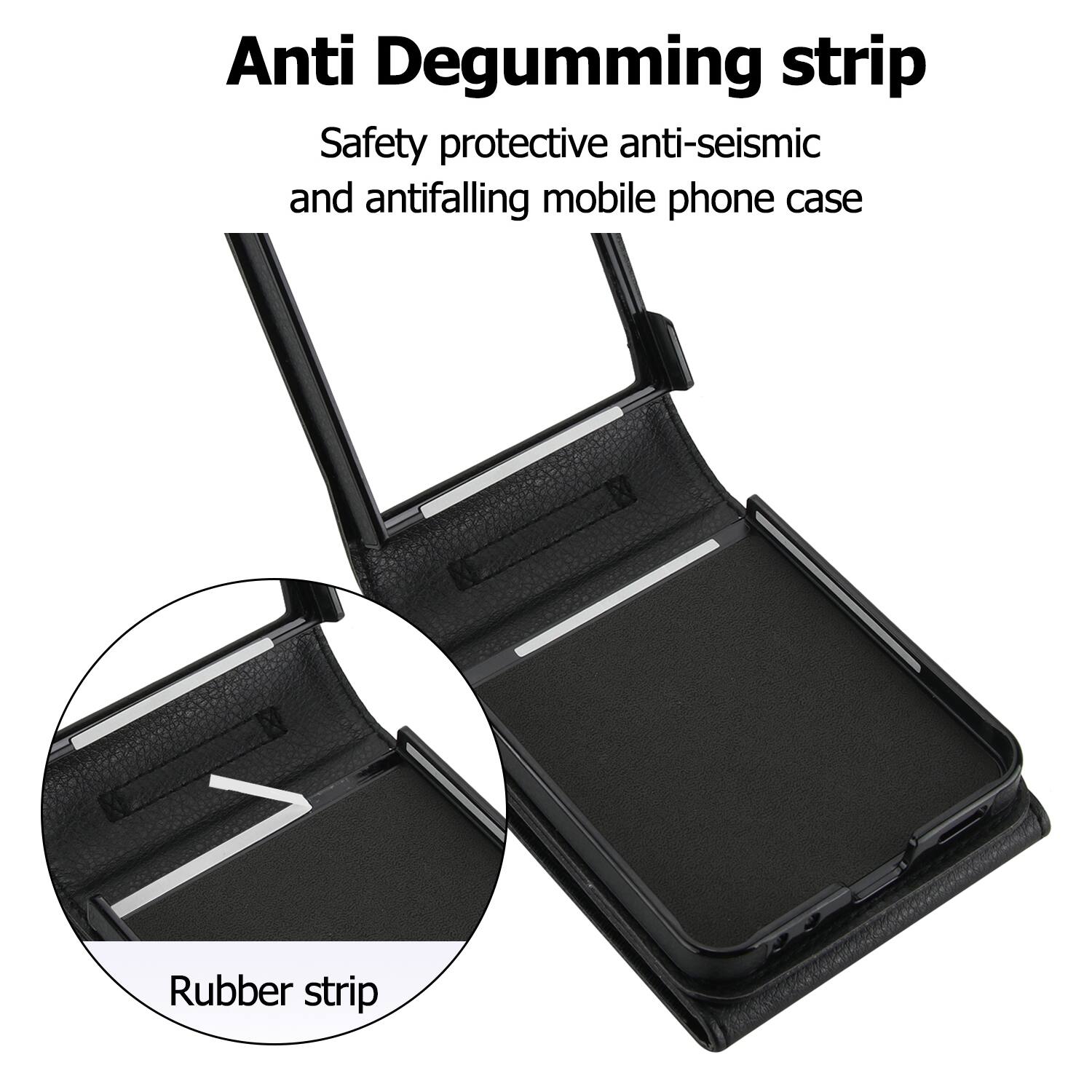 Anti Degumming strip  
Safety protective anti-seismic and antifalling mobile phone case  
Rubber strip