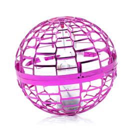 Toynk - Light-Up Flying Drone Spinner Ball Rechargeable Fidget Toy - Pink