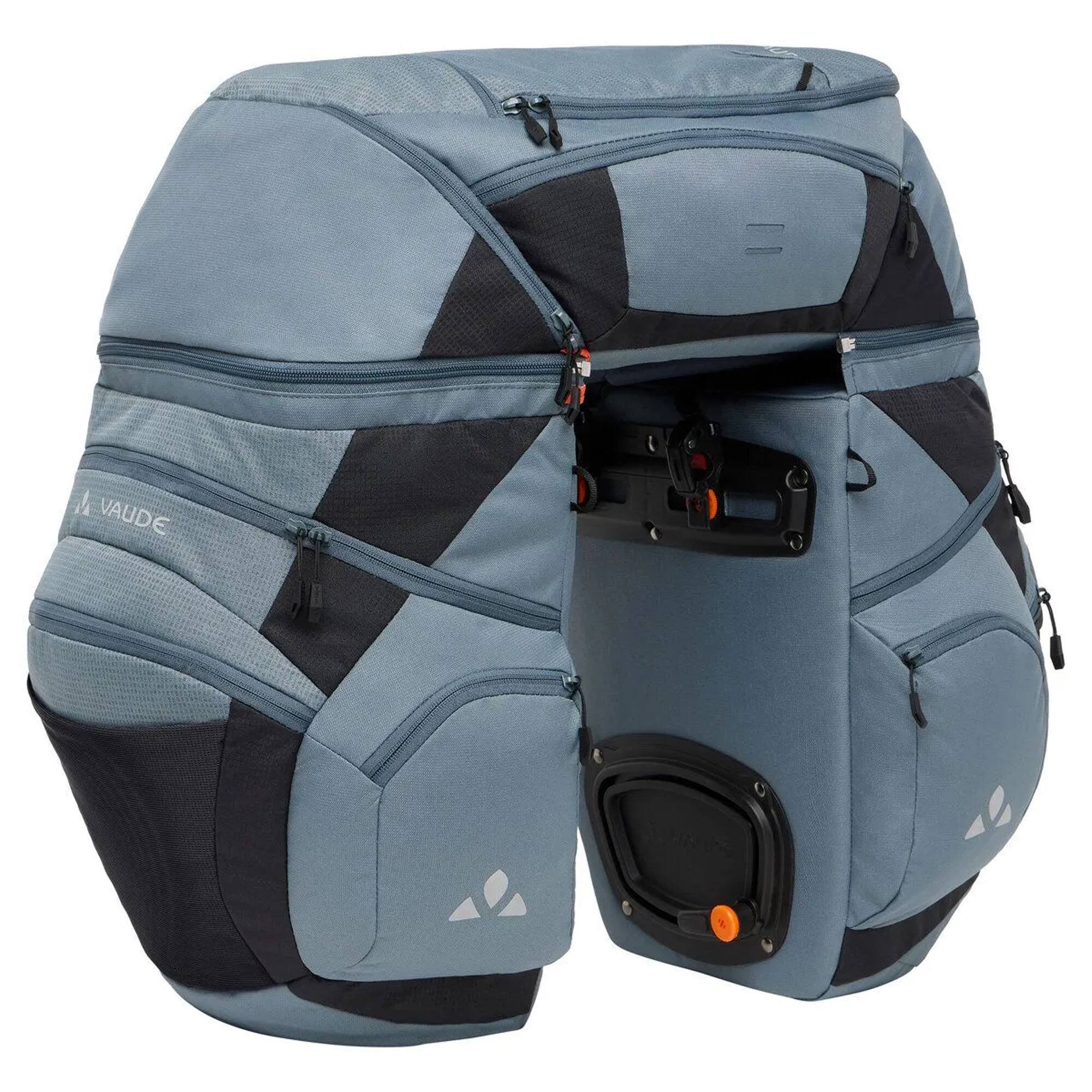 Front. VAUDE - Vaude Karakorum Pro Triple Bike Bag - Heron - Heron.