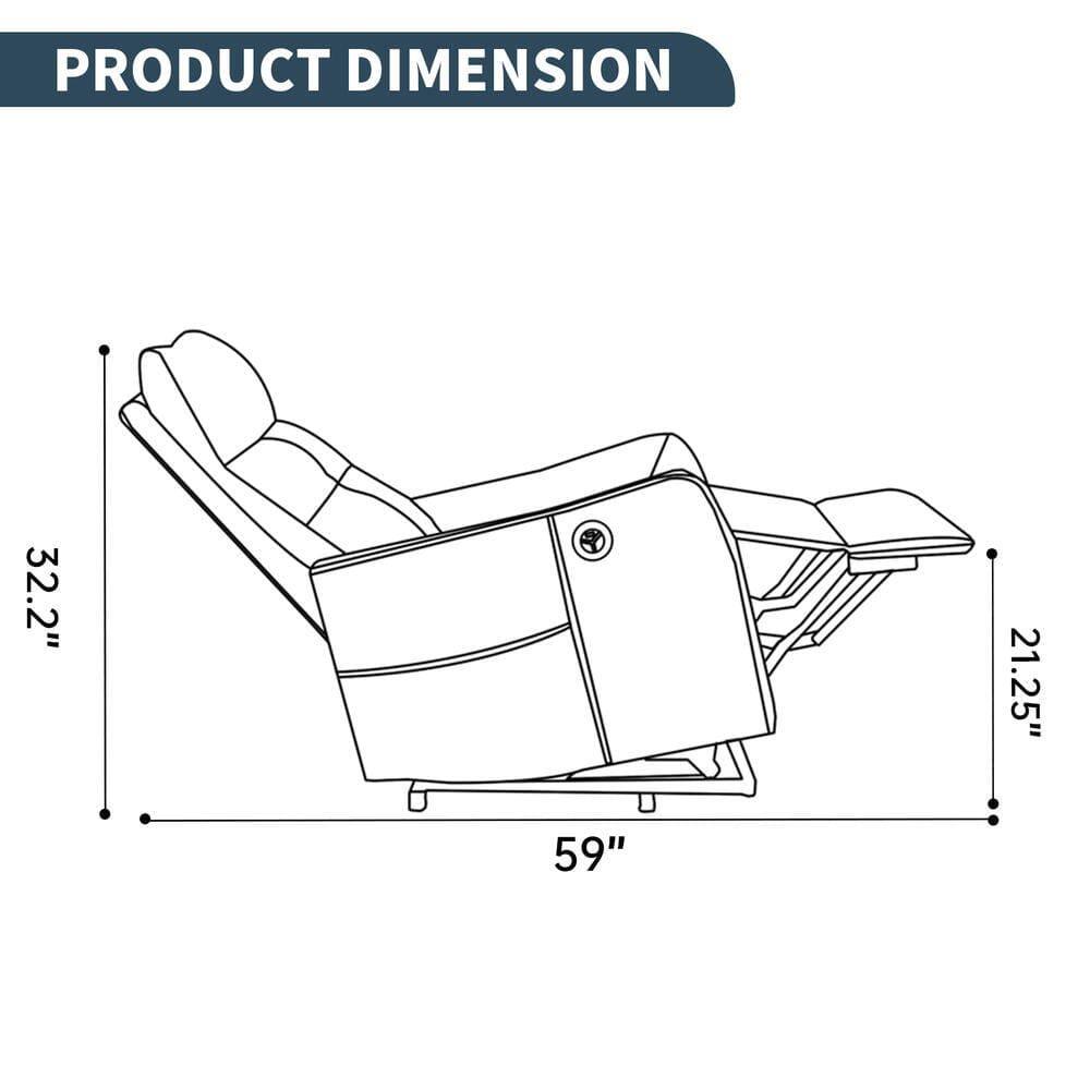 PRODUCT DIMENSION  
32.2" x 21.25" x 59"