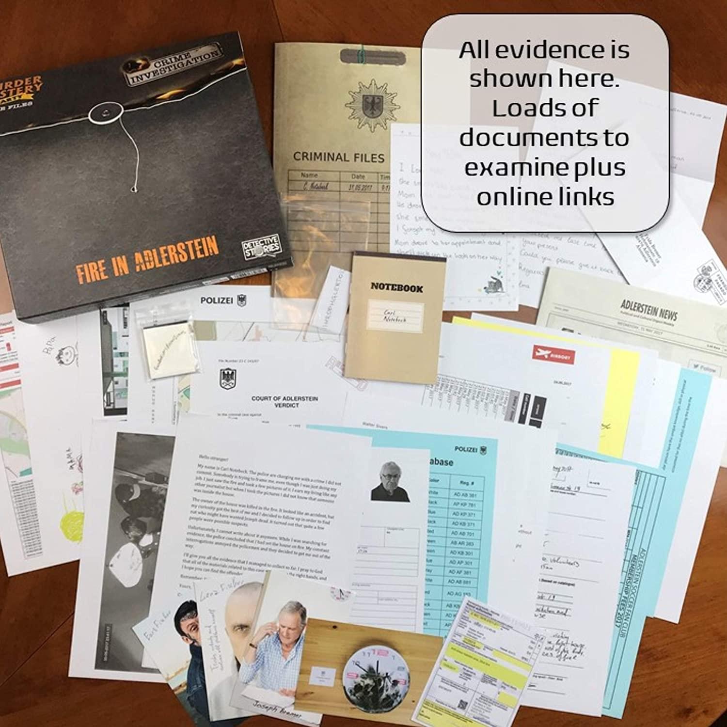 All evidence is shown here. Loads of documents to examine plus online links

CRIME INVESTIGATION FILES

FIRE IN ADLERSTEIN

POLIZEI

COURT OF ADLERSTEIN VERDICT

ADLERSTEIN NEWS

POLIZEI abase

Reg N - SP57

FurFinher

POLIZEI

(103 Jodaph