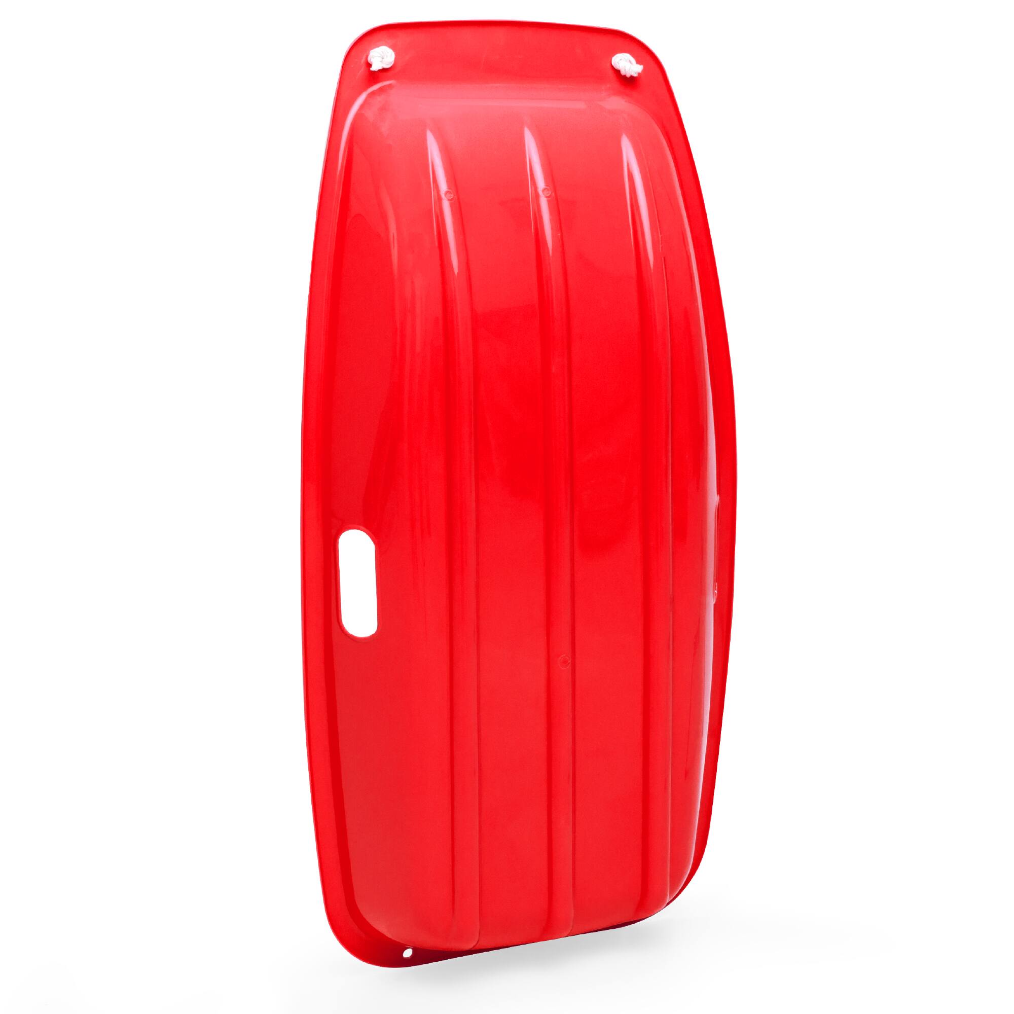 Alt View 2. Best Choice Products - Best Choice Products 35in Kids Outdoor Plastic Sport Toboggan Winter Snow Sled Board w/ Pull Rope, 2 Handles - Red - Red.