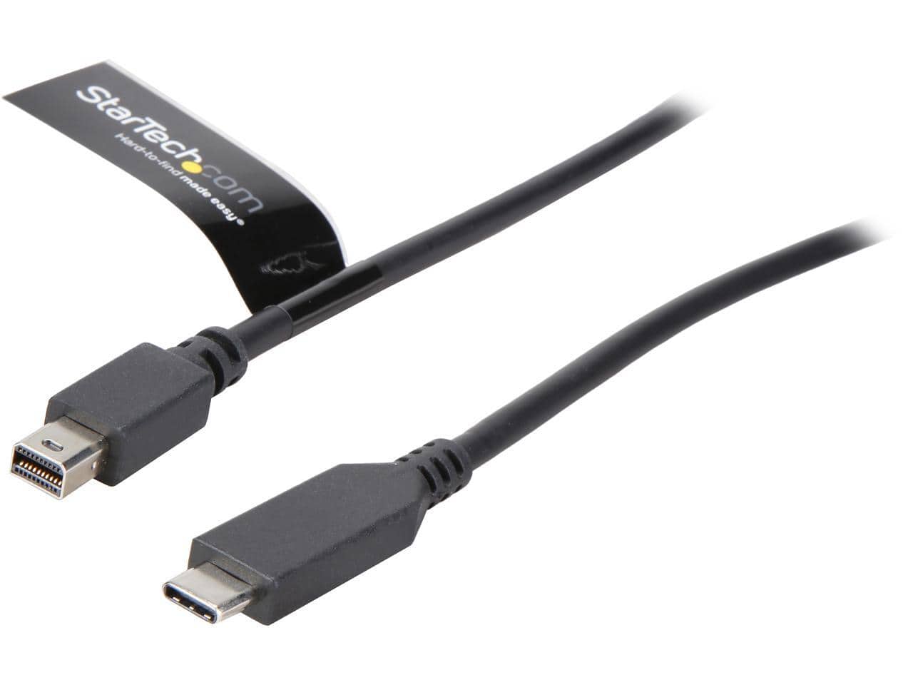 StarTech.com - CDP2MDPMM6B 6ft USB-C to mDP Cable - 4K 60Hz, Black