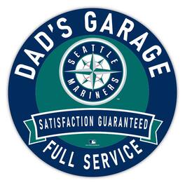 Fan Creations - Seattle Mariners 16" Dad's Garage Wood Sign - Multicolor