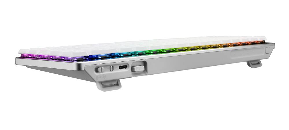 Alt View 4. ASUS - ASUS M603 Falchion RX LP/RLBL/CA Bluetooth Wireless Keyboard- 90MP03ED-BKAA10 - White.