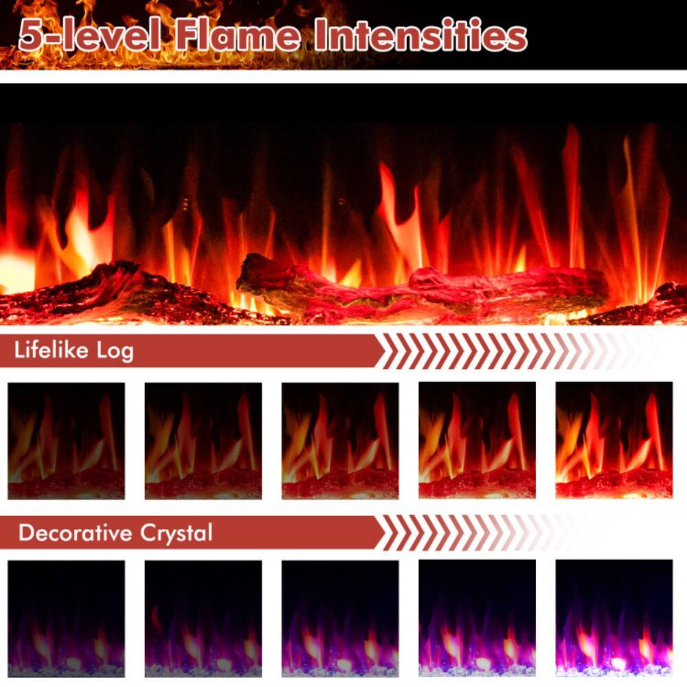 5-level Flame Intensities

Lifelike Log

Decorative Crystal