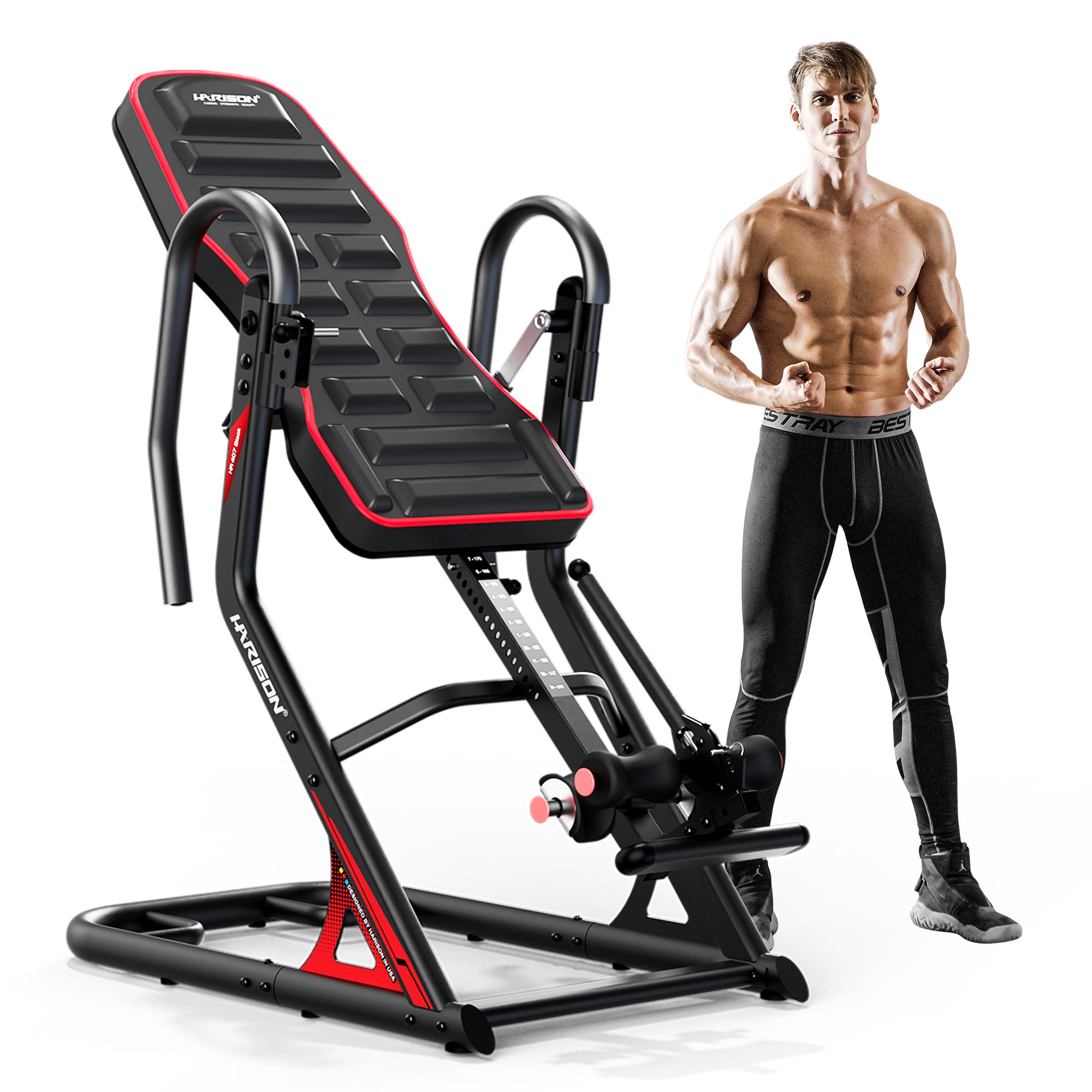 HARISON Heavy Duty Inversion Table for Back Pain Relief 350 LBS