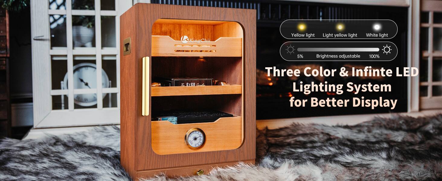 KingChii Yellow light Light yellow light White light MO Z naya Sal 5% Brightness adjustable 100% Three Color & Infinite LED Lighting System for Better Display