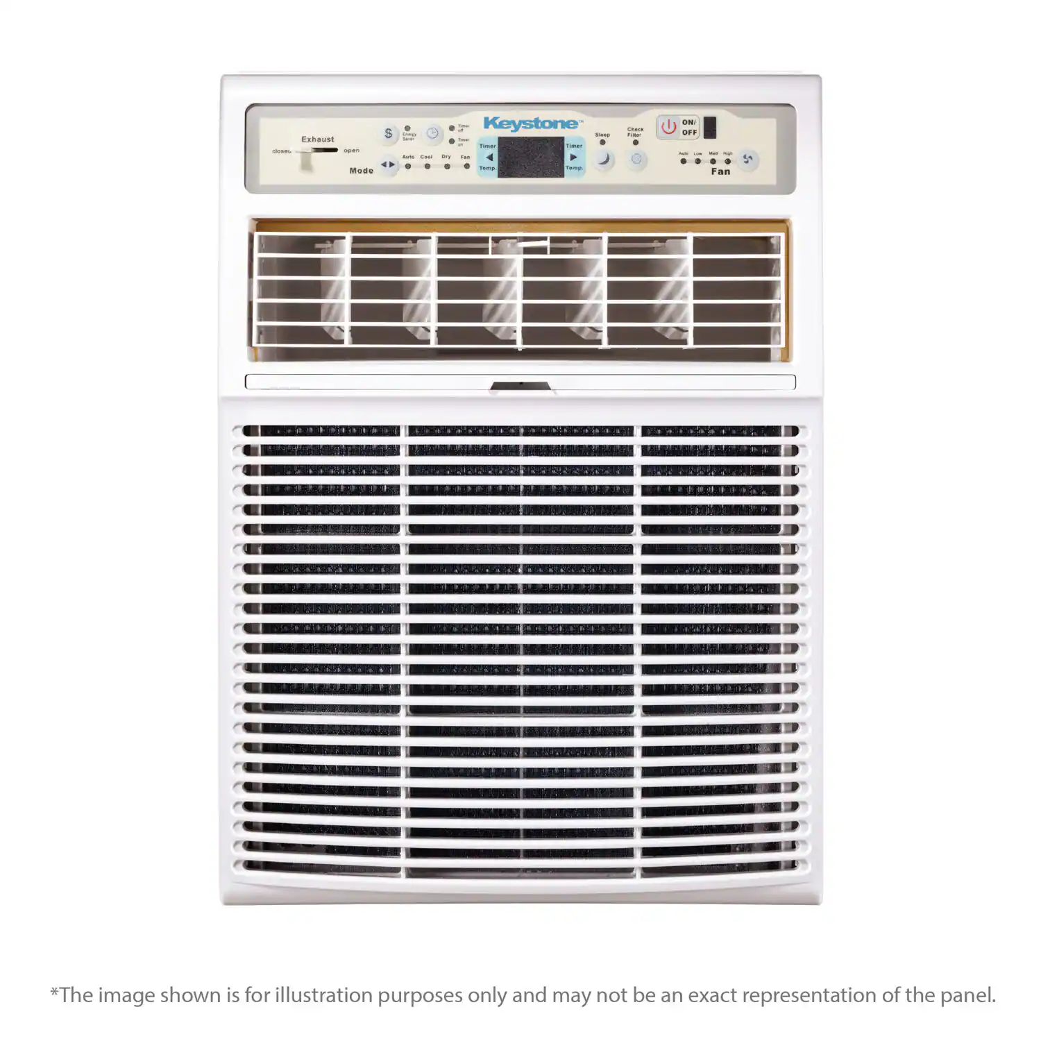 Keystone - 450 Sq. Ft. 10,000 BTU Casement Window Air Conditioner - White