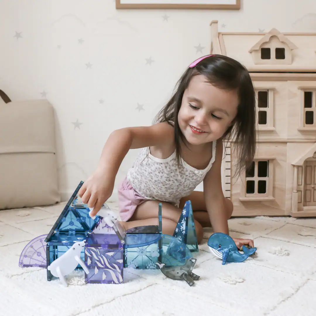 Alt View 1. Magna-Tiles - Arctic Animals 25-Piece Magnetic Construction Set, THE ORIGINAL MAGNA-TILES.