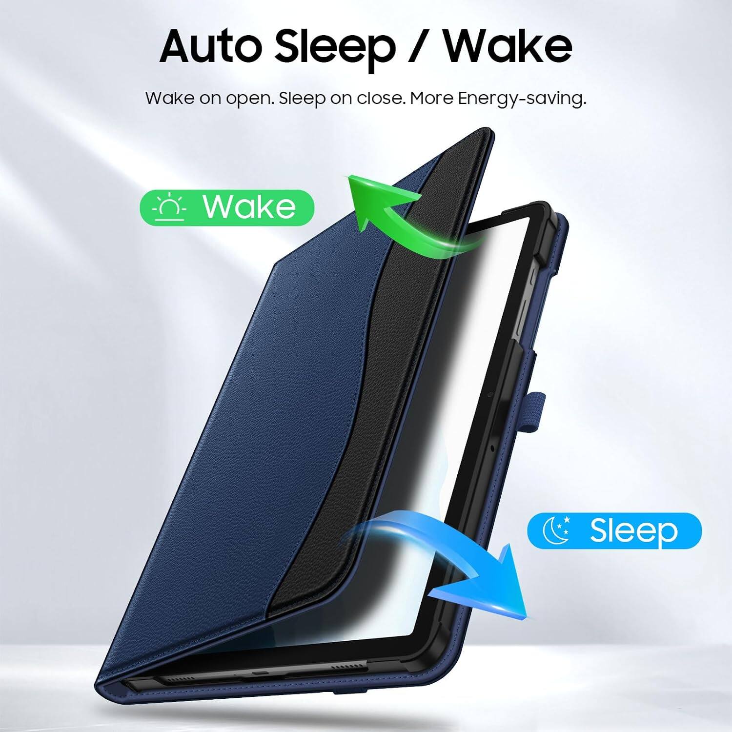 Auto Sleep / Wake  
Wake on open. Sleep on close. More Energy-saving.  
Wake  
Sleep