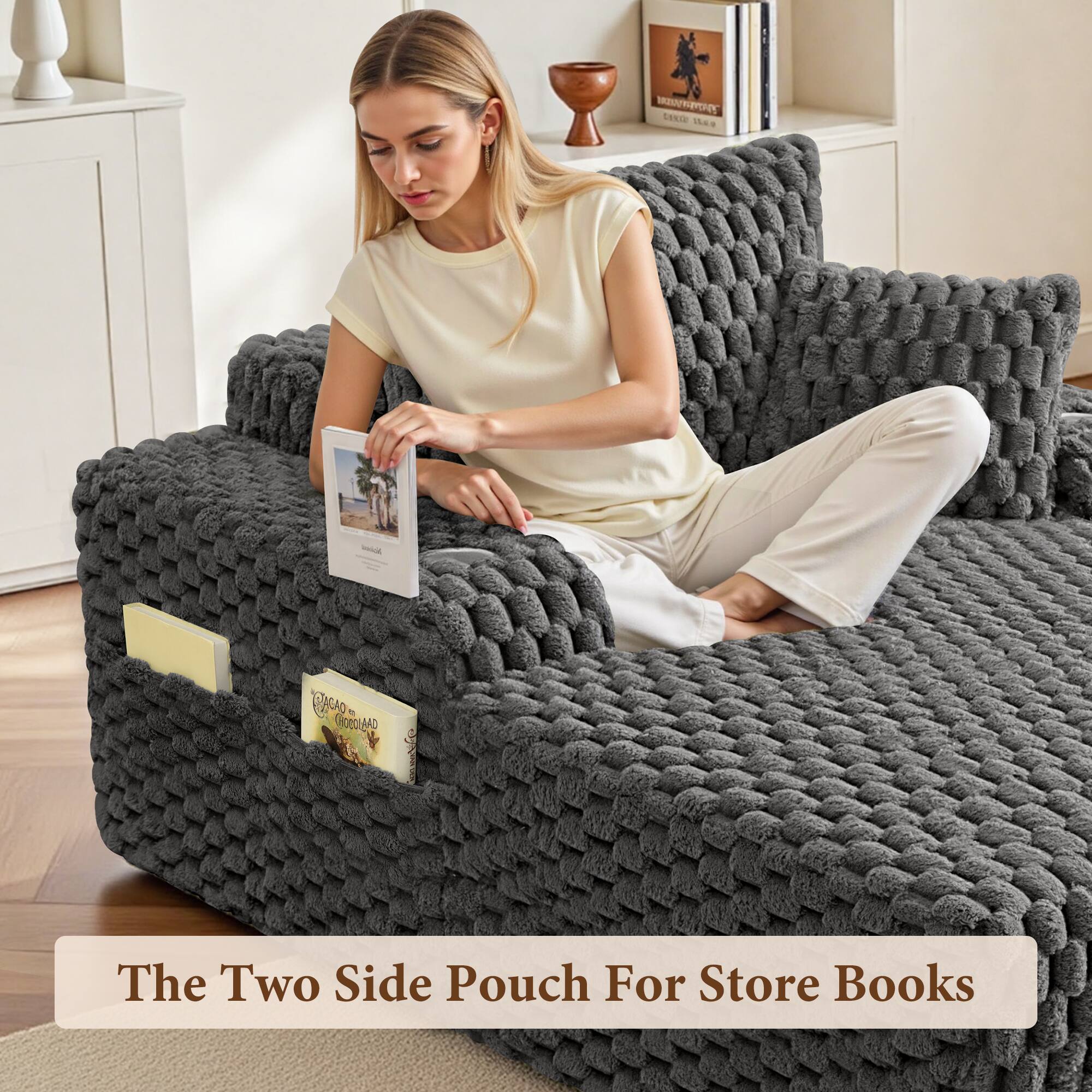 The Two Side Pouch For Store Books