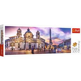 Trefl - Red 500 Piece Panorama Puzzle - Piazza Navona, Rome