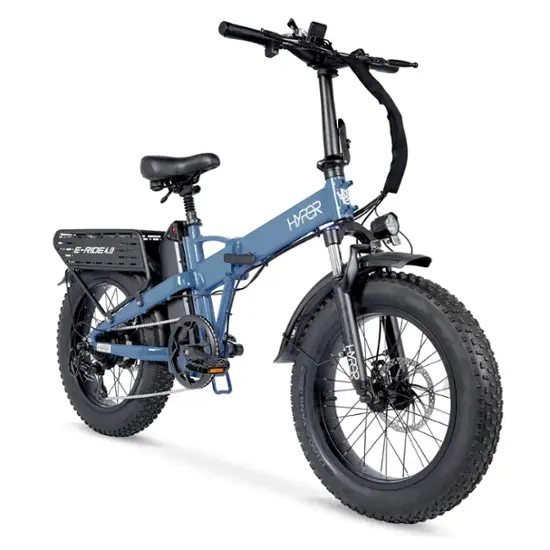 Hyper E RIDE Electric Bike eBike 45mi Max Range 20MPH Max Speed Includes Rear Bag Cover Lock UL Approved Certified Blue HSC GHU 1003 Best Buy