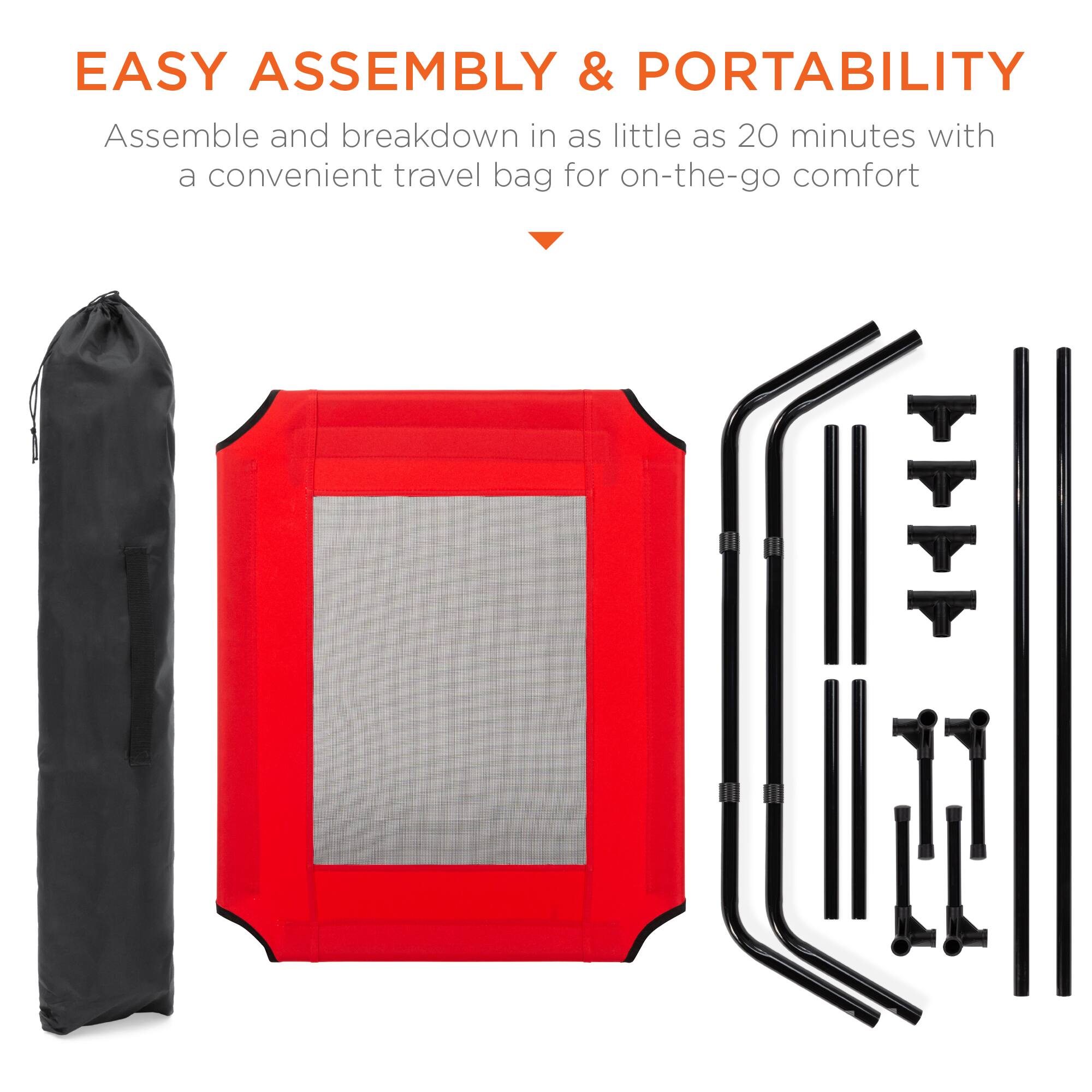 EASY ASSEMBLY & PORTABILITY

Assemble and breakdown in as little as 20 minutes with a convenient travel bag for on-the-go comfort