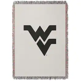 Chad & Jake - West Virginia Mountaineers Woven Blanket - White