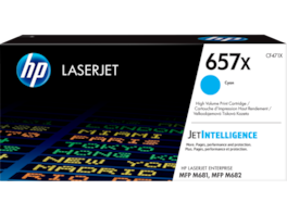 HP - 657X High Yield Cyan Original LaserJet Toner Cartridge, ~23,000 pages, CF471X