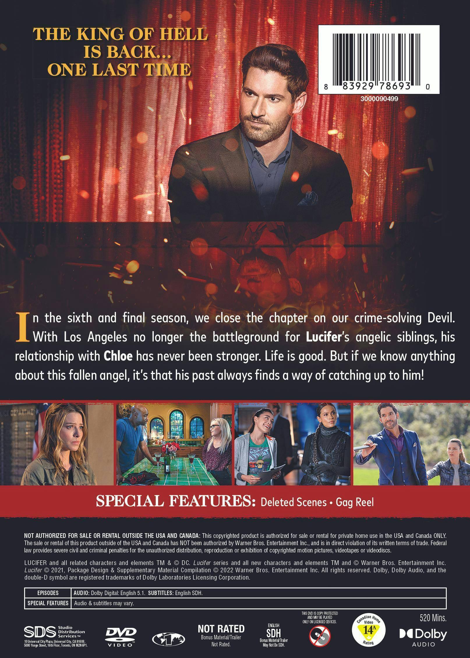 Angle. Lucifer: The Sixth and Final Season (Box Set) [DVD].
