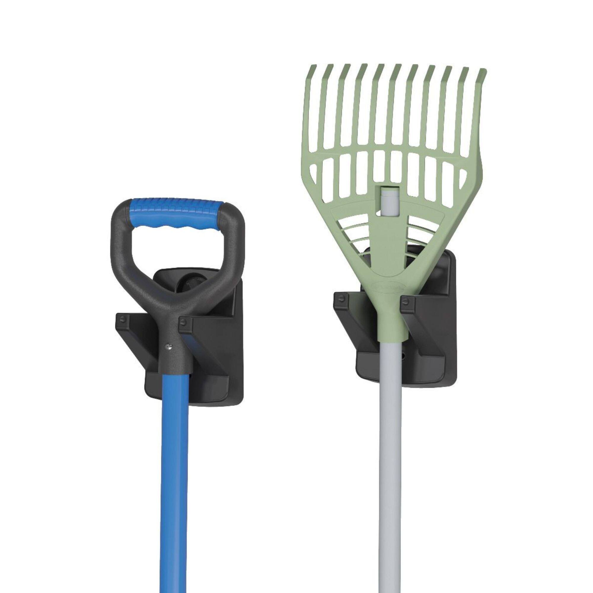 Alt View 4. Suncast - Suncast 2 Pack Compact Wall Mount Tool Organizer Hook Storage Hanger Rack, Black - Black.