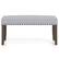 Alt View 16. Costway - 1 PCS 42.5" Upholstered Entryway Bench with Nailhead Trim Soft Padded Cushion Bedroom - Grey.