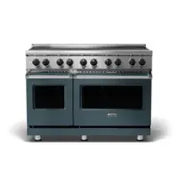 Viking - 5 Series 48" Wide Freestanding Electric Induction Range - Squall - Front_Zoom