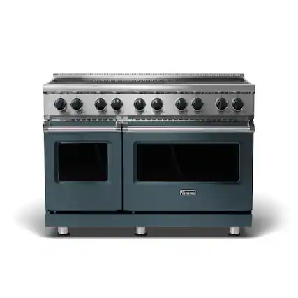 Front. Viking - 5 Series 48" Wide Freestanding Electric Induction Range - Squall.