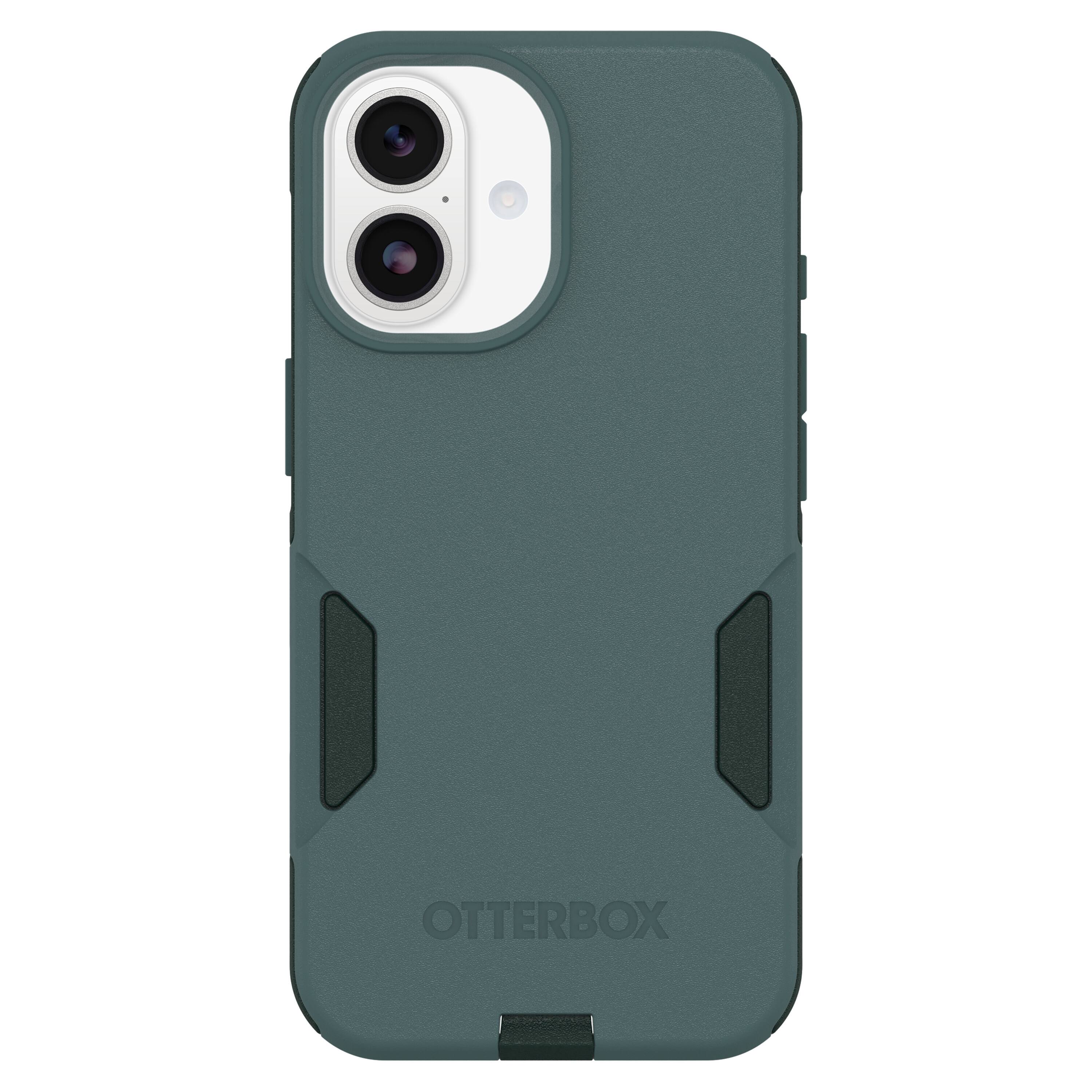 Angle. OtterBox - Commuter Series Hard Shell for Apple iPhone 17 - Green.