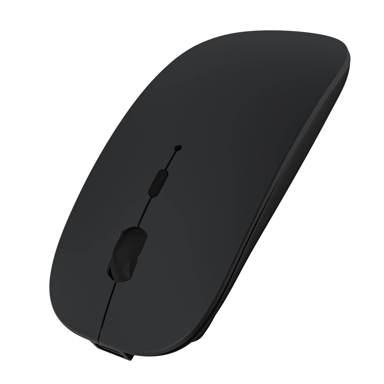 Cozy Serene - Wireless Mouse For Laptop/macbook/ipad/android Rechargable Quiet Slim Mice - Wireless - Black