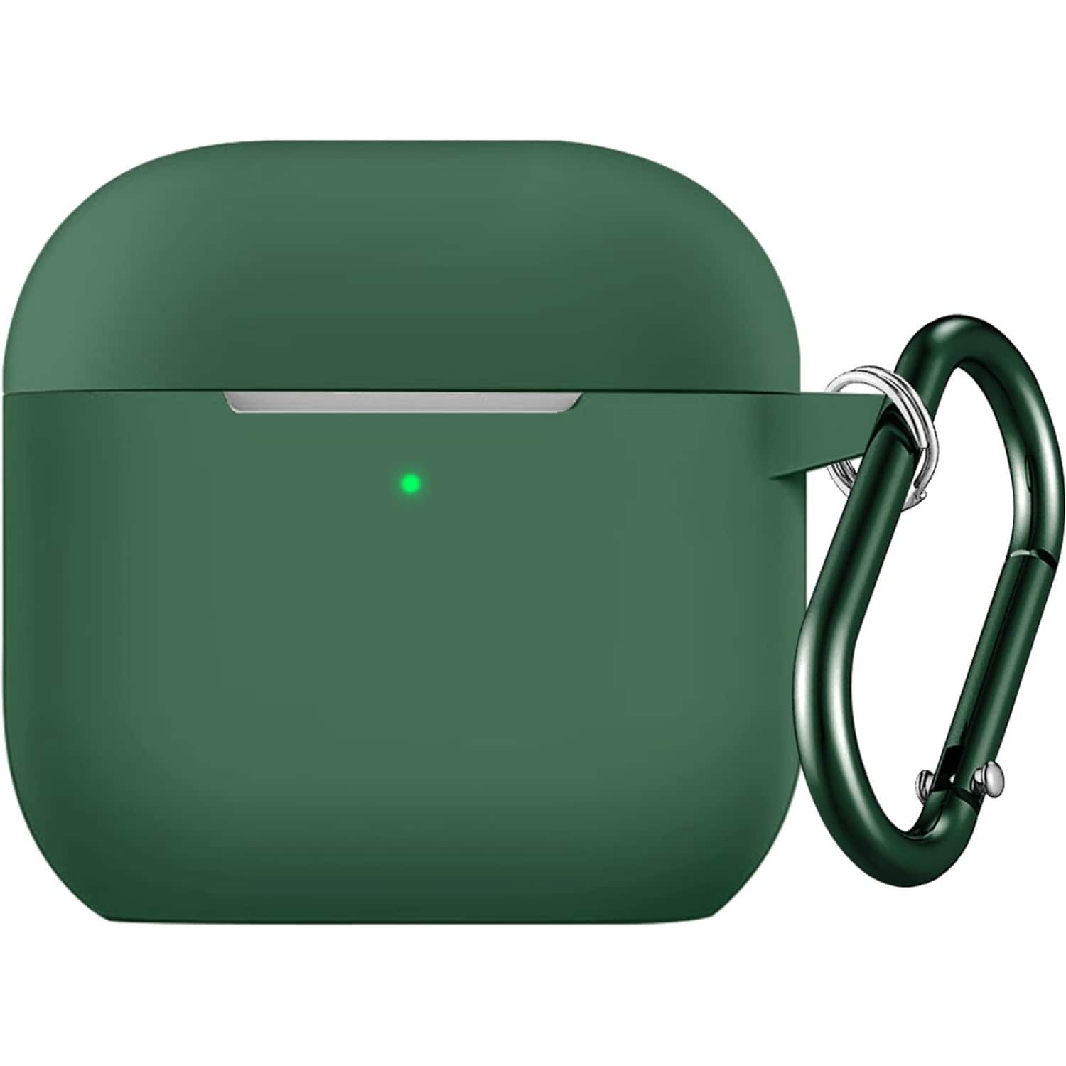 Front. SaharaCase - Venture Series Silicone Case for Apple AirPods 4 and AirPods 4 with Active Noise Cancellation - Cactus Green.