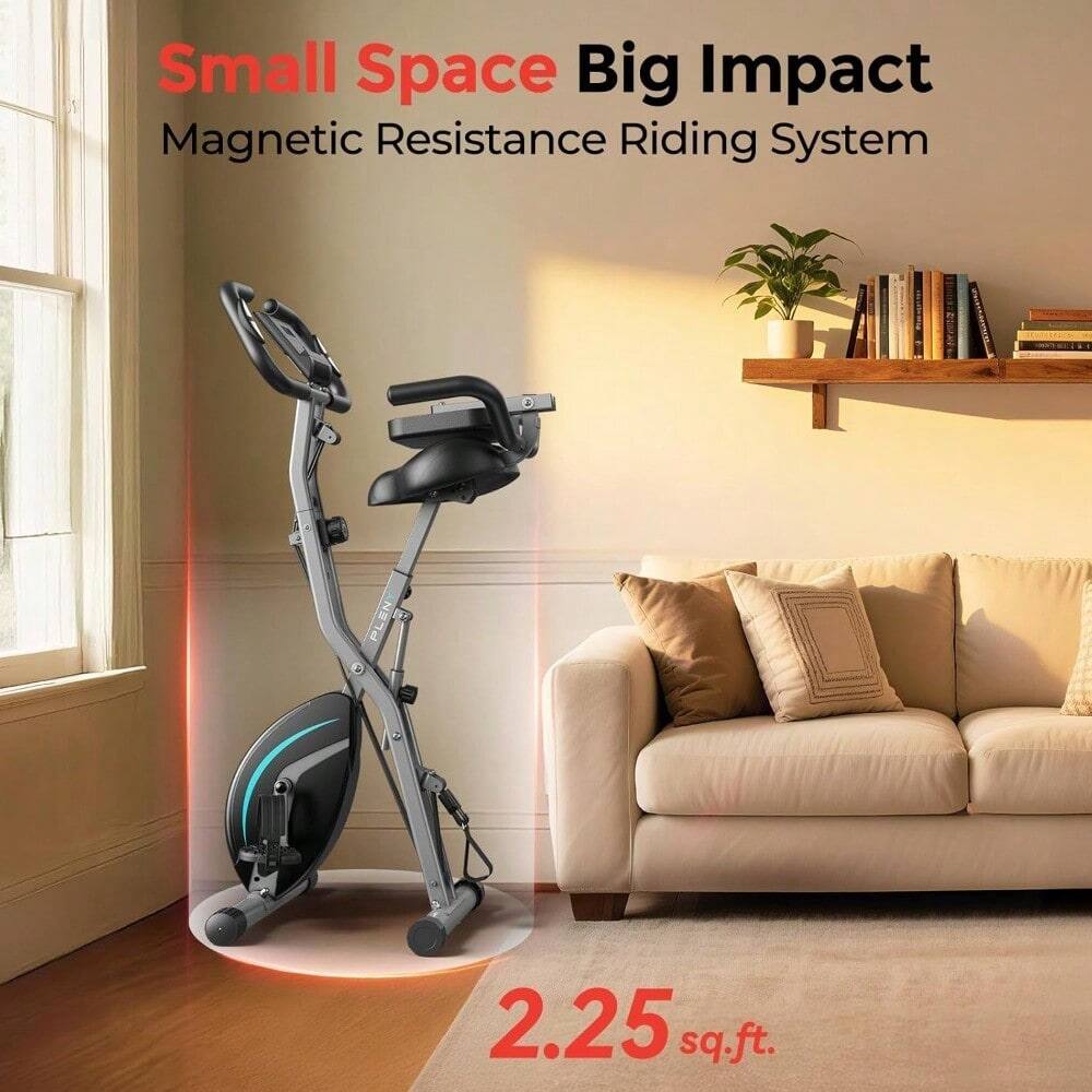 Small Space Big Impact  
Magnetic Resistance Riding System  
2.25 sq.ft.