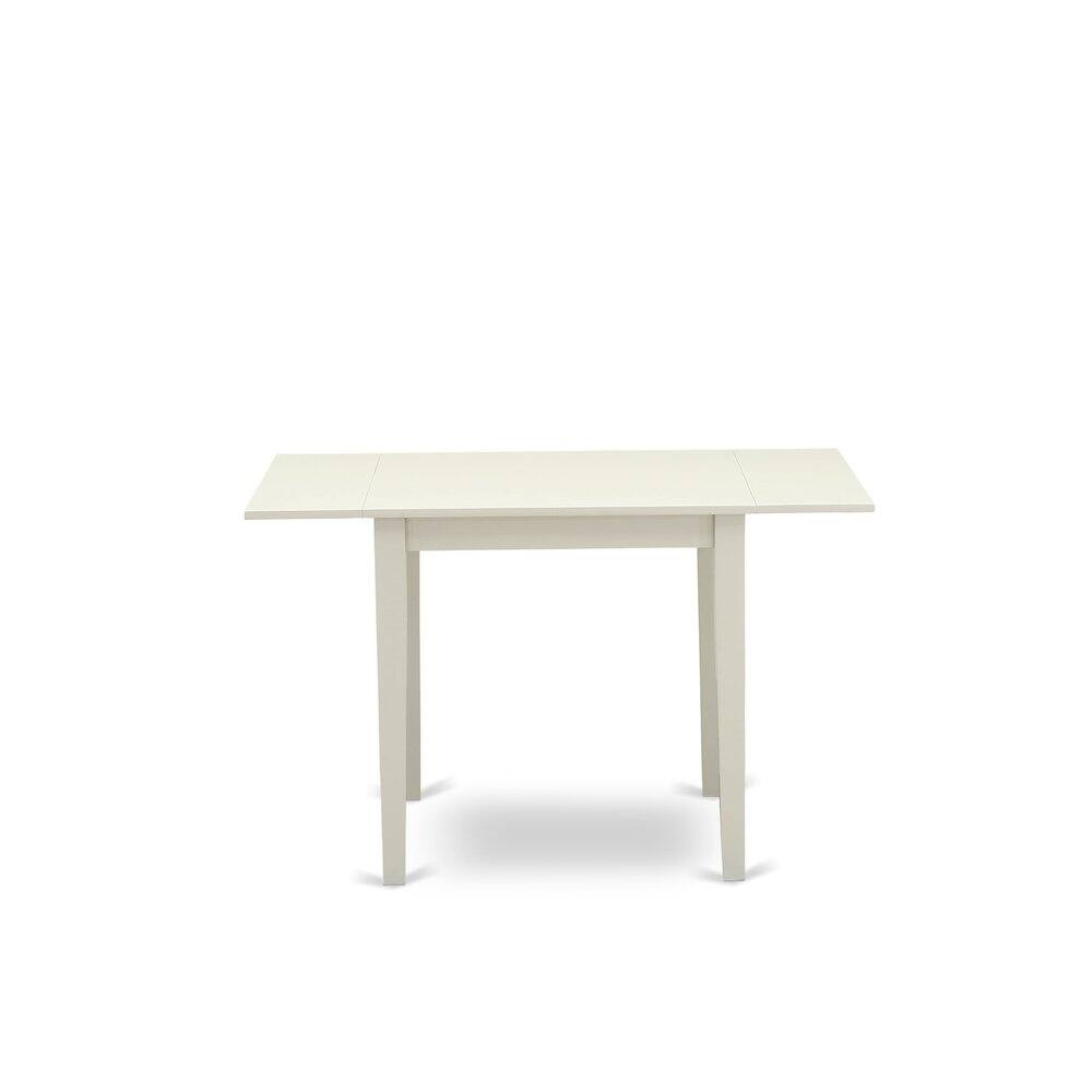 Alt View 6. East West Furniture - 5 Piece Dining Table Set - White.