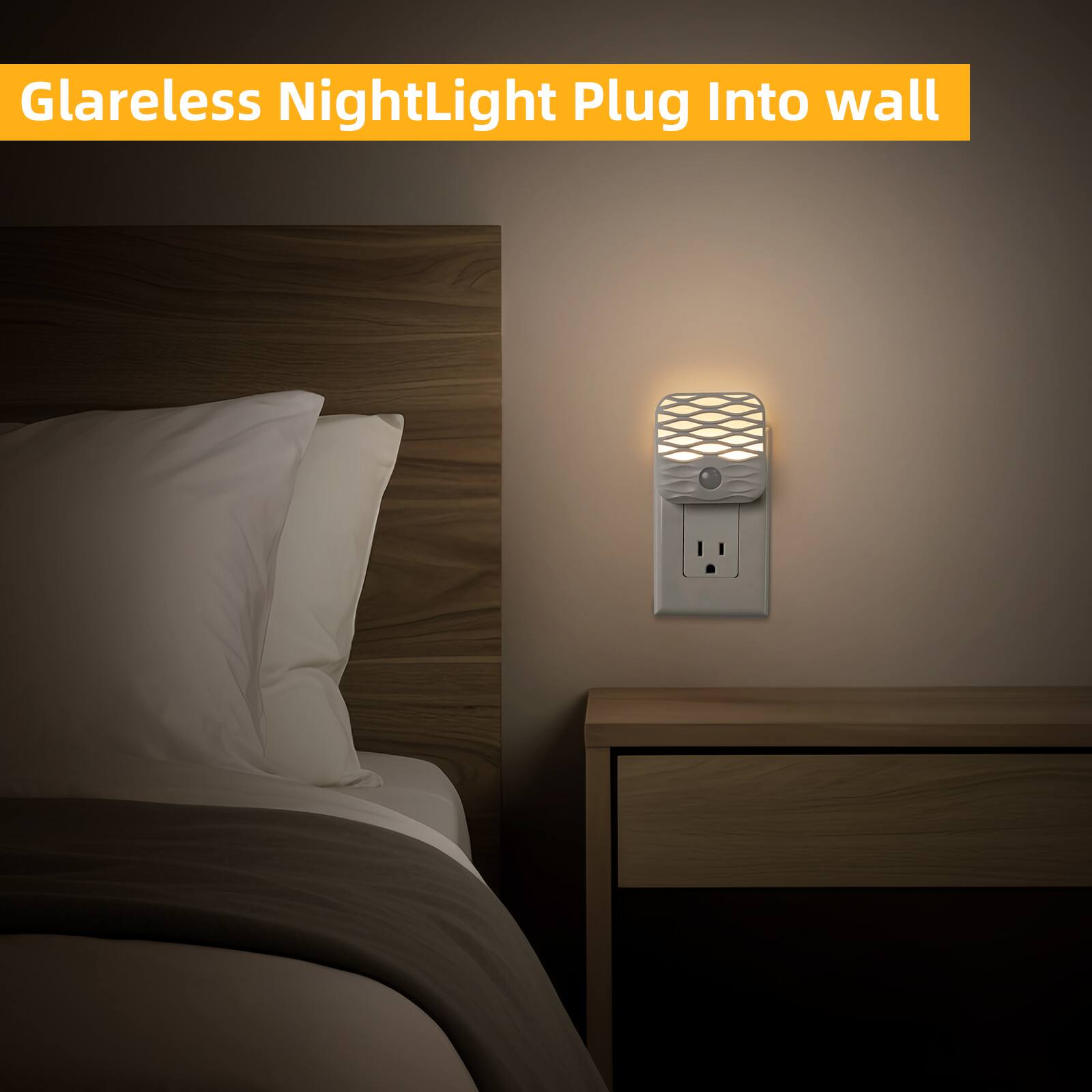 Glareless NightLight Plug Into wall