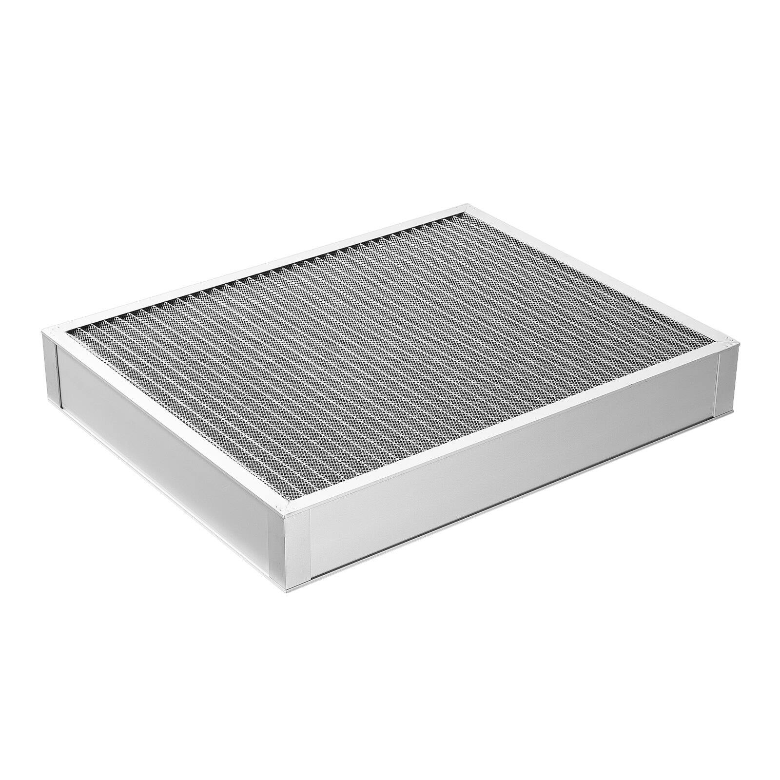 Alt View 8. Glintex - Electrostatic Air Filter, 20x25x4 inch Washable Reusable Aluminum HVAC Filter MERV 8, Long Life, Home Office Use - Silver.