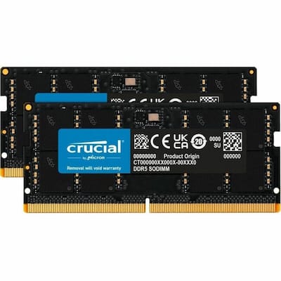 Crucial Micron 96GB (2x 48GB) DDR5 SDRAM Memory Kit For Computer Crucial Micron 96GB (2x 48GB) DDR5 SDRAM Memory Kit For Computer