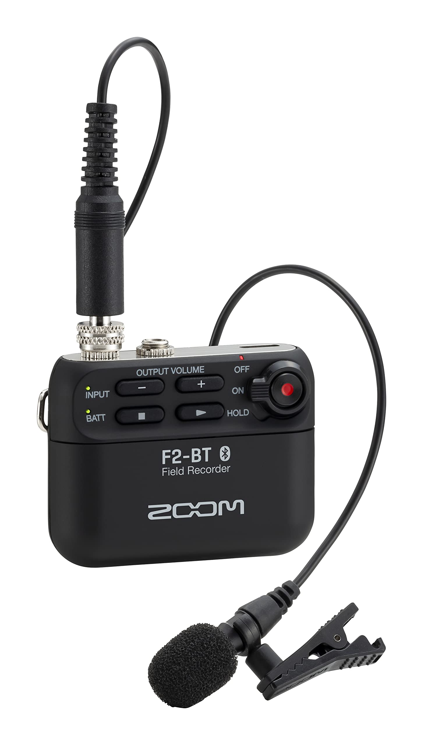 OUTPUT VOLUME + -
OFF ON
BATT
HOLD
F2-BT Field Recorder
ZOOM