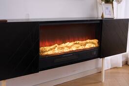Doral Designs - Electric Heater for TV Stand - Black